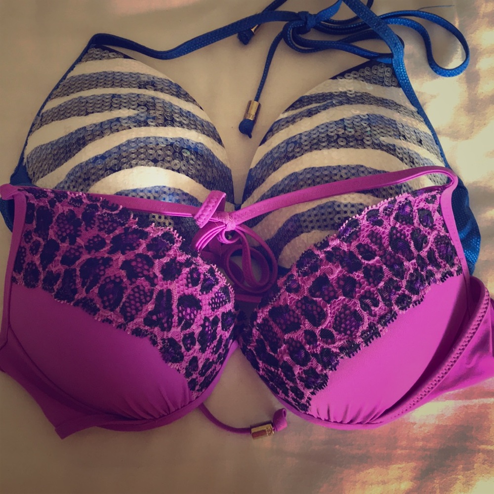 VS PINK PUSH-UP SWIMSUIT TOPS SIZE XS!